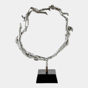 Global Views Family Sculpture Silver Leaf