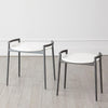 Global Views Retro Gunmetal and White Marble Round Side Table Clearance