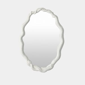 Global Views Entwined White Snake Mirror Clearance