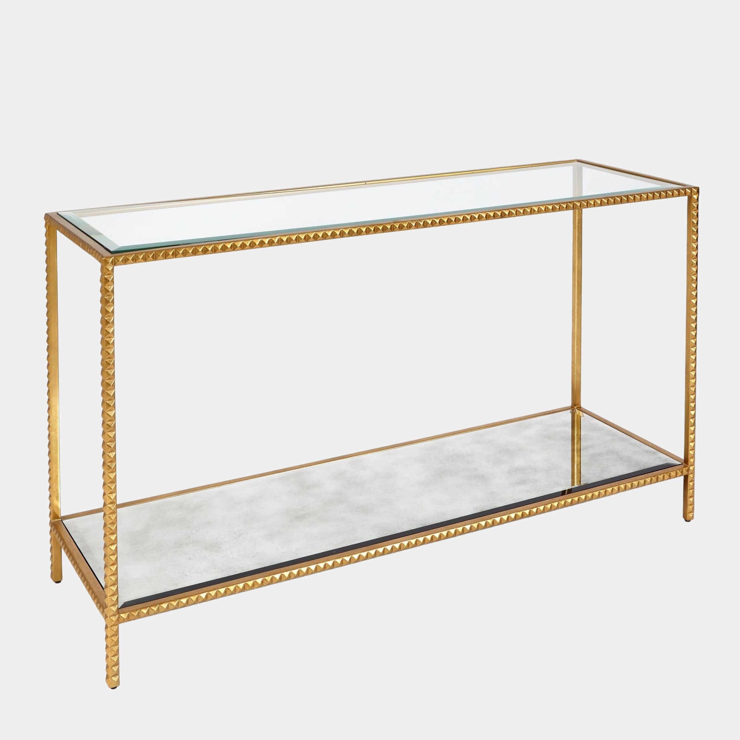 Global Views Stud Console Table