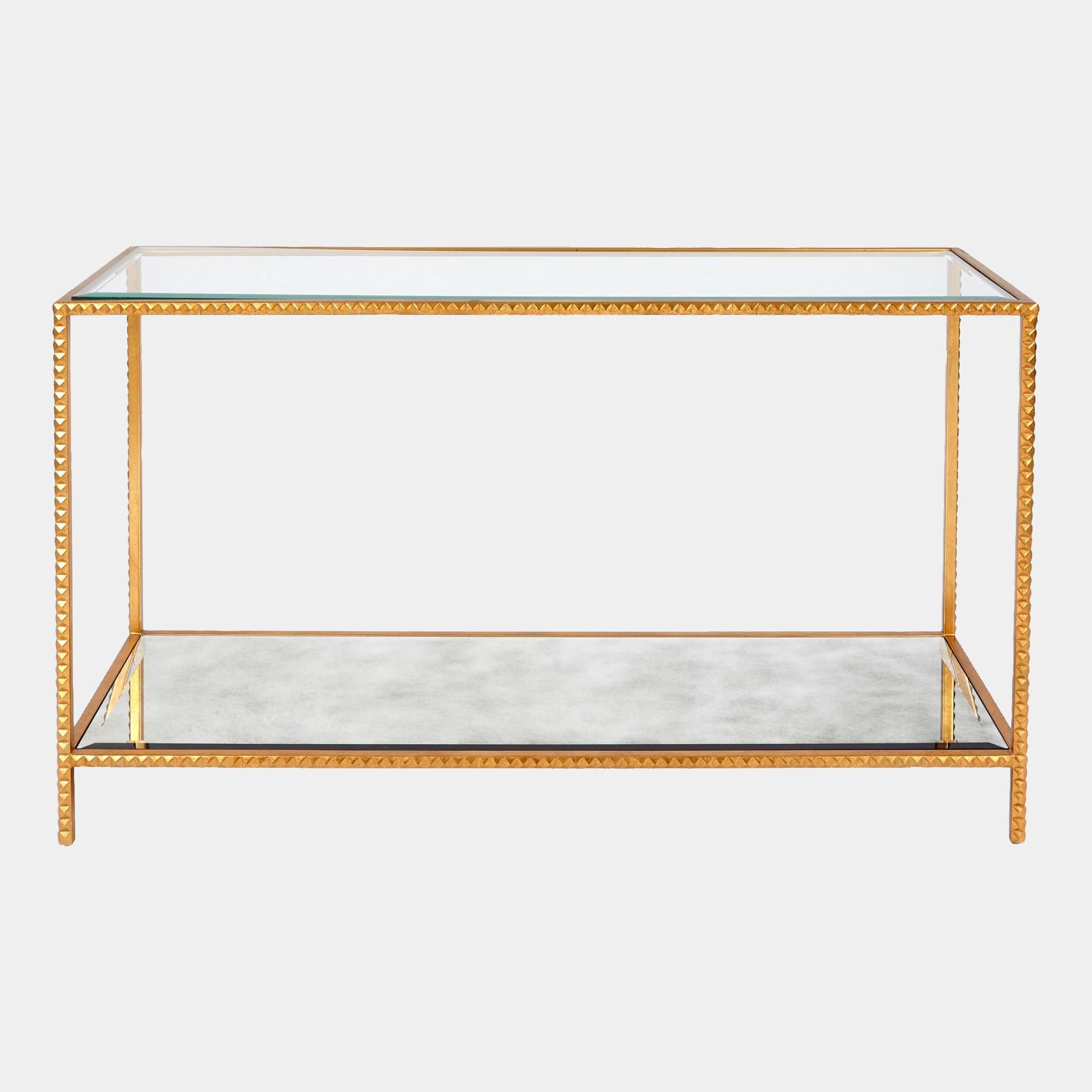 Global Views Stud Console Table