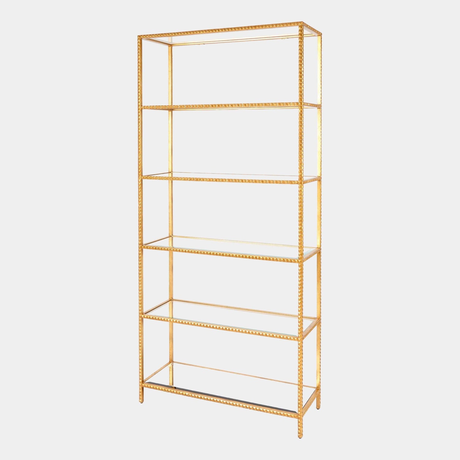 Global Views Gold Leaf Stud Etagere