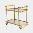 Global Views Aubrey Quartz Stud Bar Cart
