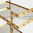 Global Views Aubrey Quartz Stud Bar Cart
