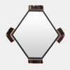 Global Views Harrington Graphite Leather Mirror