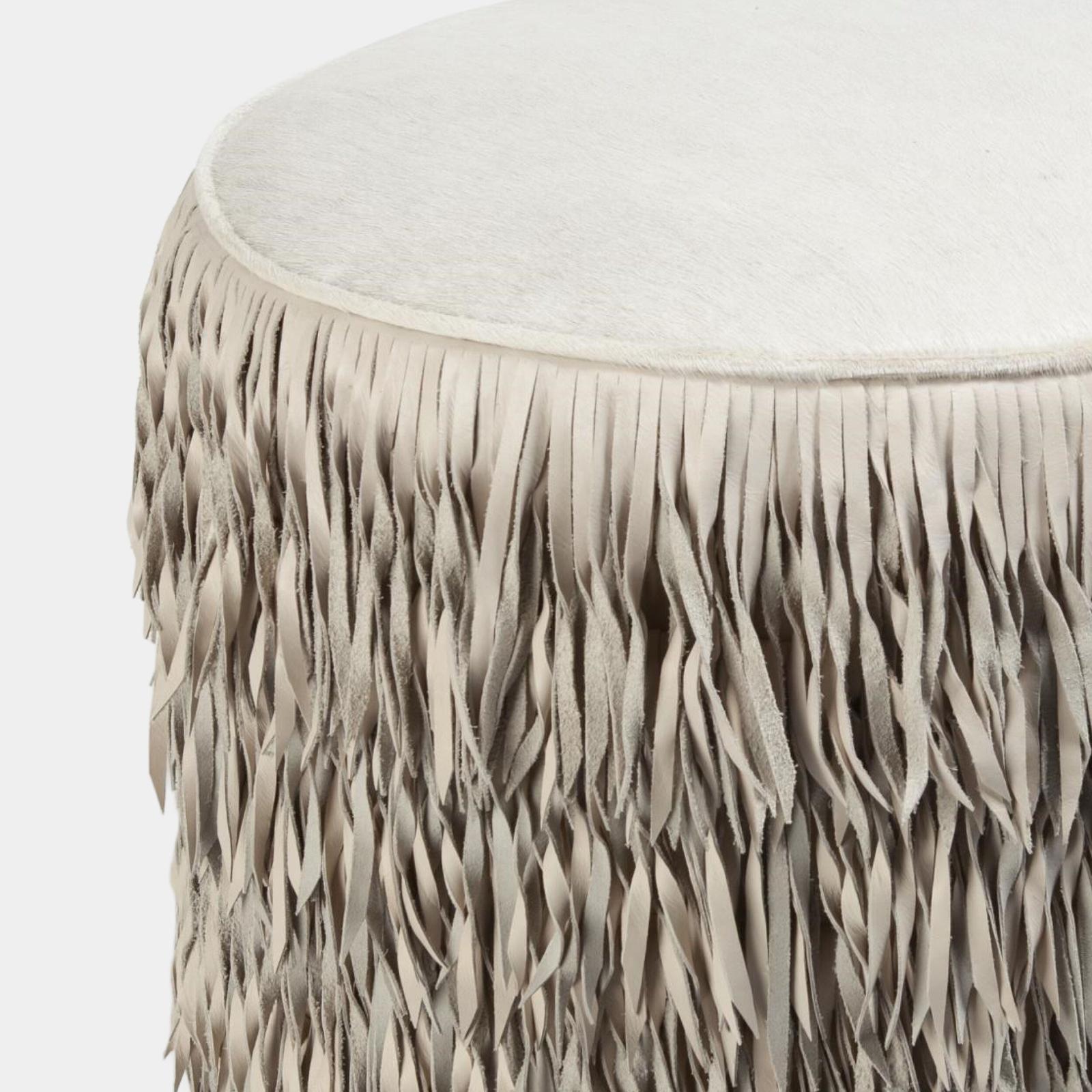 Global Views Thelma Fringe Ottoman