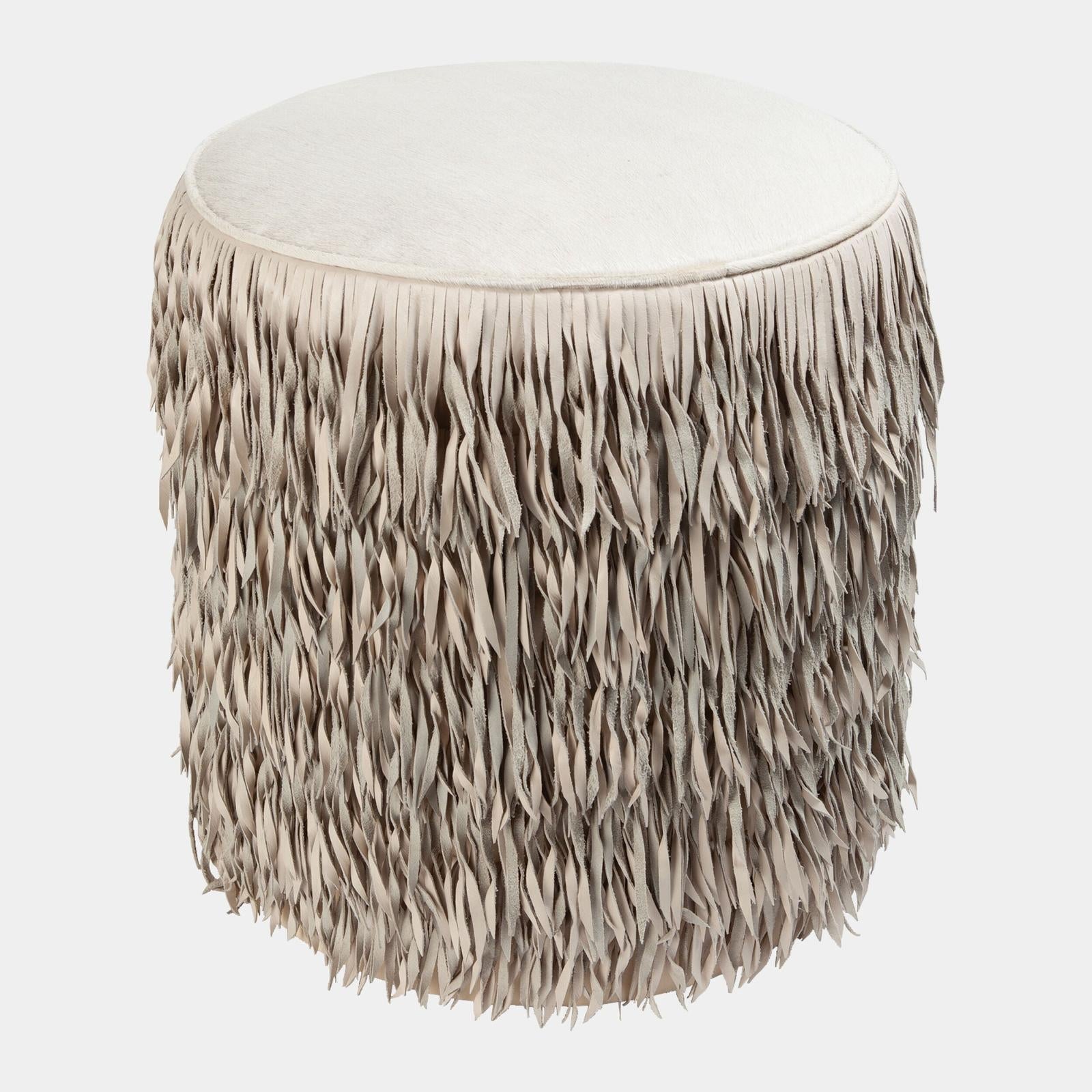 Global Views Thelma Fringe Ottoman