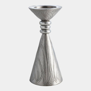 Global Views Leaf Nickel Candle Holder Clearance