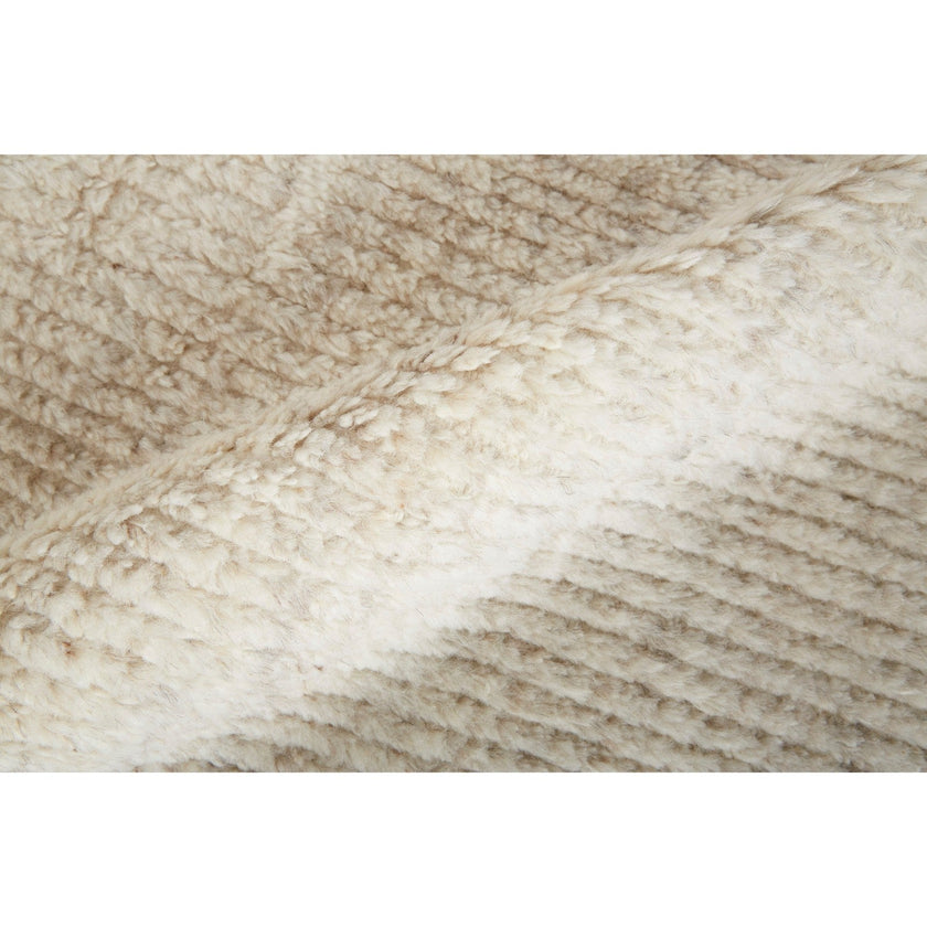 Feizy Alford 6921F Modern Solid in Ivory/Tan