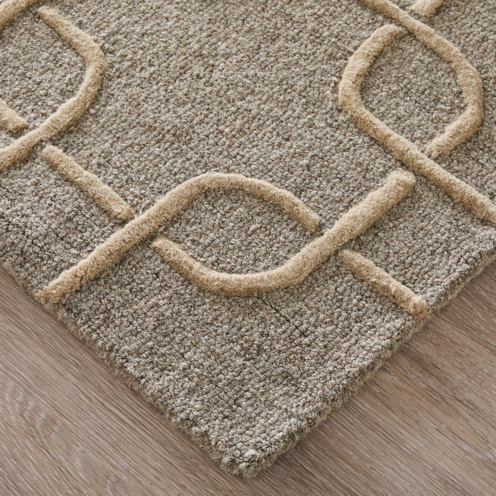 Feizy Kimball 8A35F Transitional Trellis & Lattice Rug in Gray/Taupe/Tan