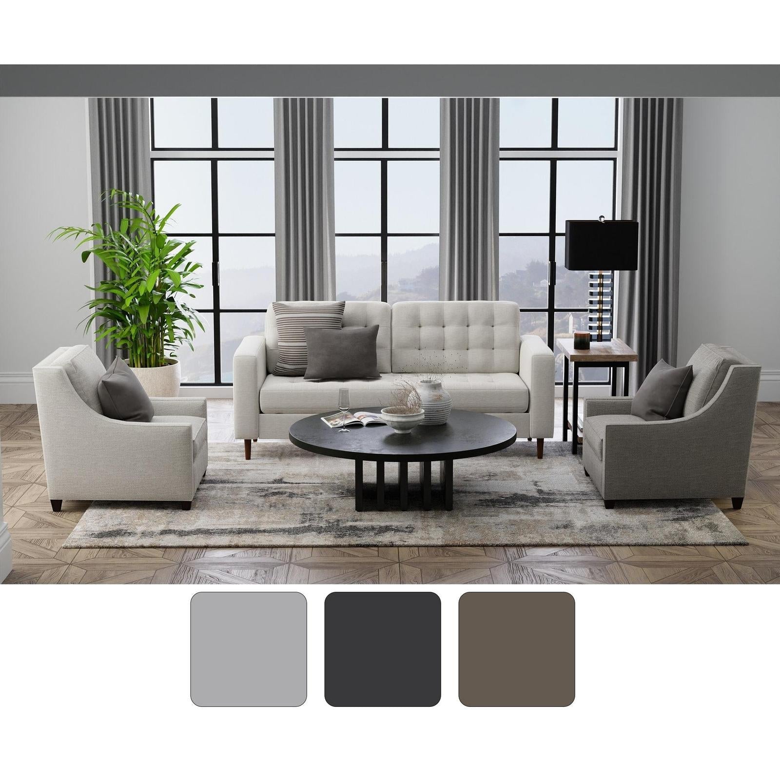 Feizy Richmond 39R7F Modern Abstract Rug in Tan/Gray