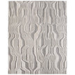 Feizy Kimball 8A34F Transitional Abstract Rug in Ivory/Gray