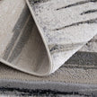 Feizy Micah 3049F Modern Abstract Rug in Silver/Gray/Black