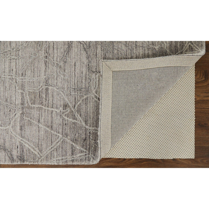 Feizy Whitton 8890F Modern Abstract Rug in Gray/Tan/Ivory