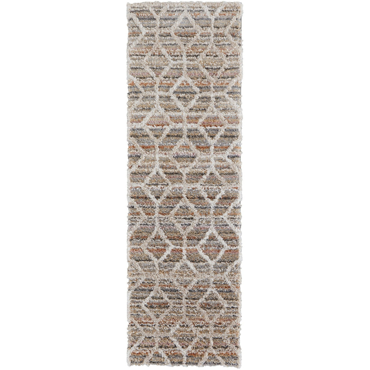 Feizy Mynka 39ICF Transitional Diamond in Tan/Taupe/Ivory