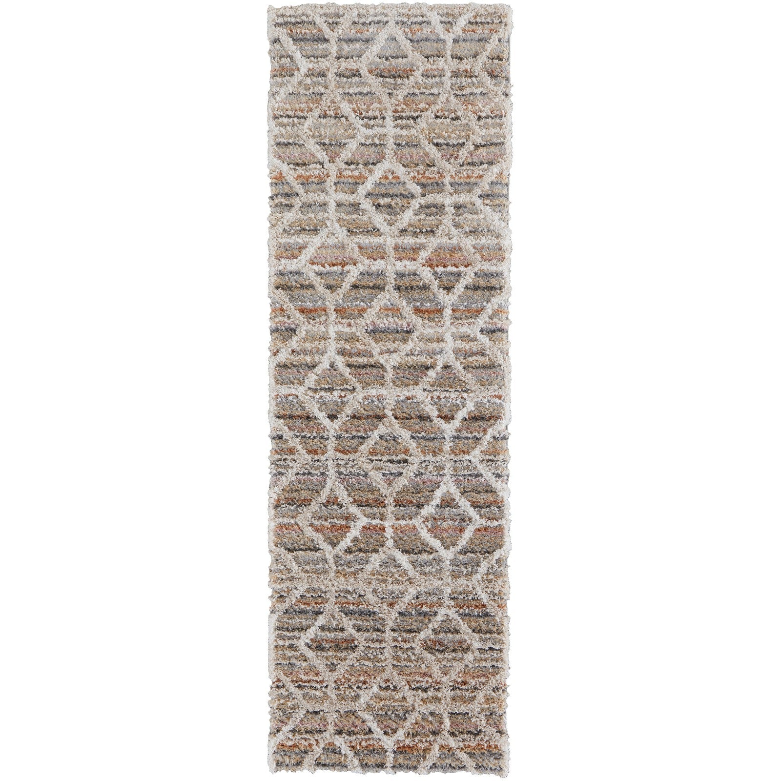 Feizy Mynka 39ICF Transitional Diamond in Tan/Taupe/Ivory