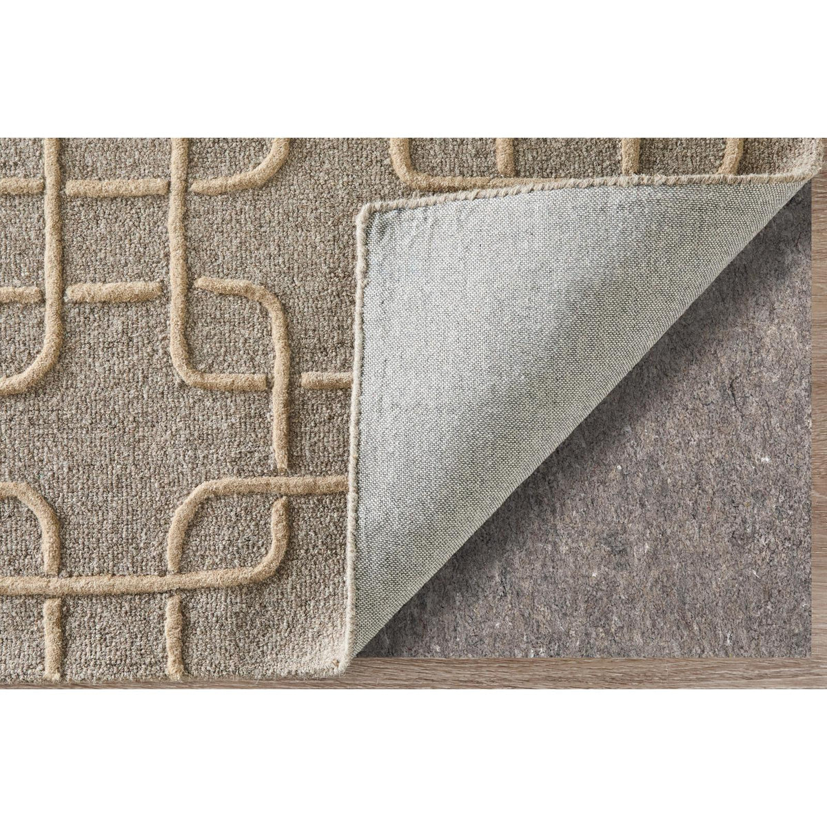 Feizy Kimball 8A35F Transitional Trellis & Lattice Rug in Gray/Taupe/Tan