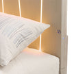 Michael Amini Lotus Bay Panel Bed with LED Lights - Sand