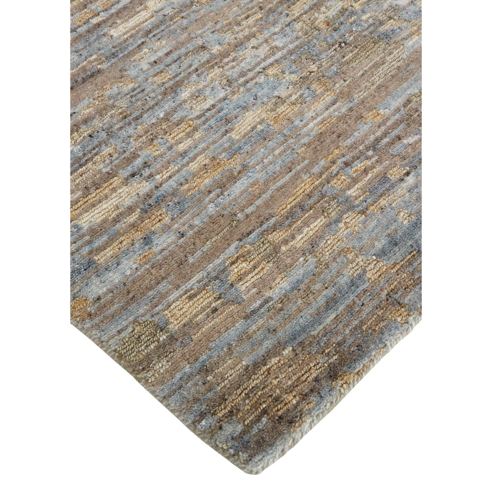 Feizy Conroe 6822F Modern Abstract in Brown/Gray