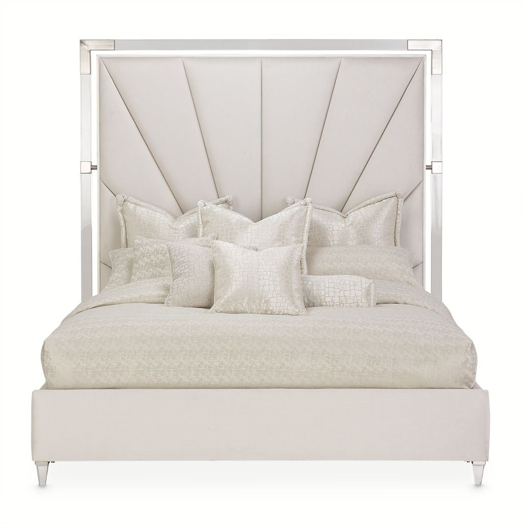 Michael Amini Penthouse Bed - Ash Gray