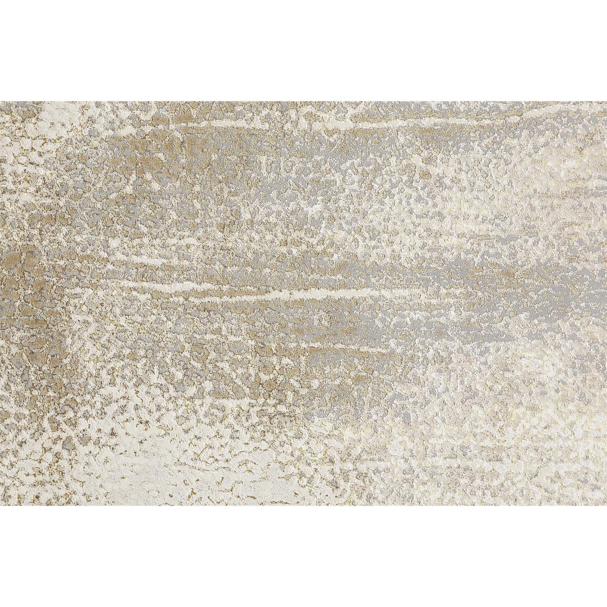 Feizy Aura 3739F Modern Abstract Rug in Ivory/Gray/Gold