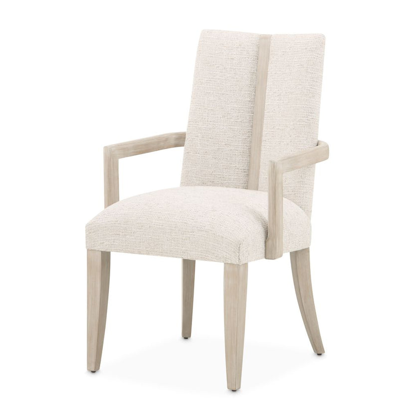 Michael Amini Lotus Bay Dining Arm Chair - Sand