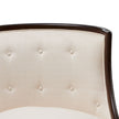 Michael Amini Belmont Place Accent Chair - Cream/Espresso