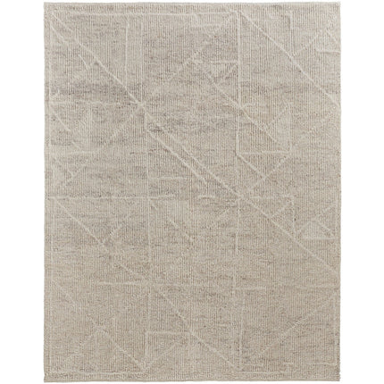 Feizy Alford 6921F Modern Solid in Ivory/Tan
