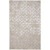 Feizy Micah 3047F Modern Distressed Rug in Silver/Gray/White