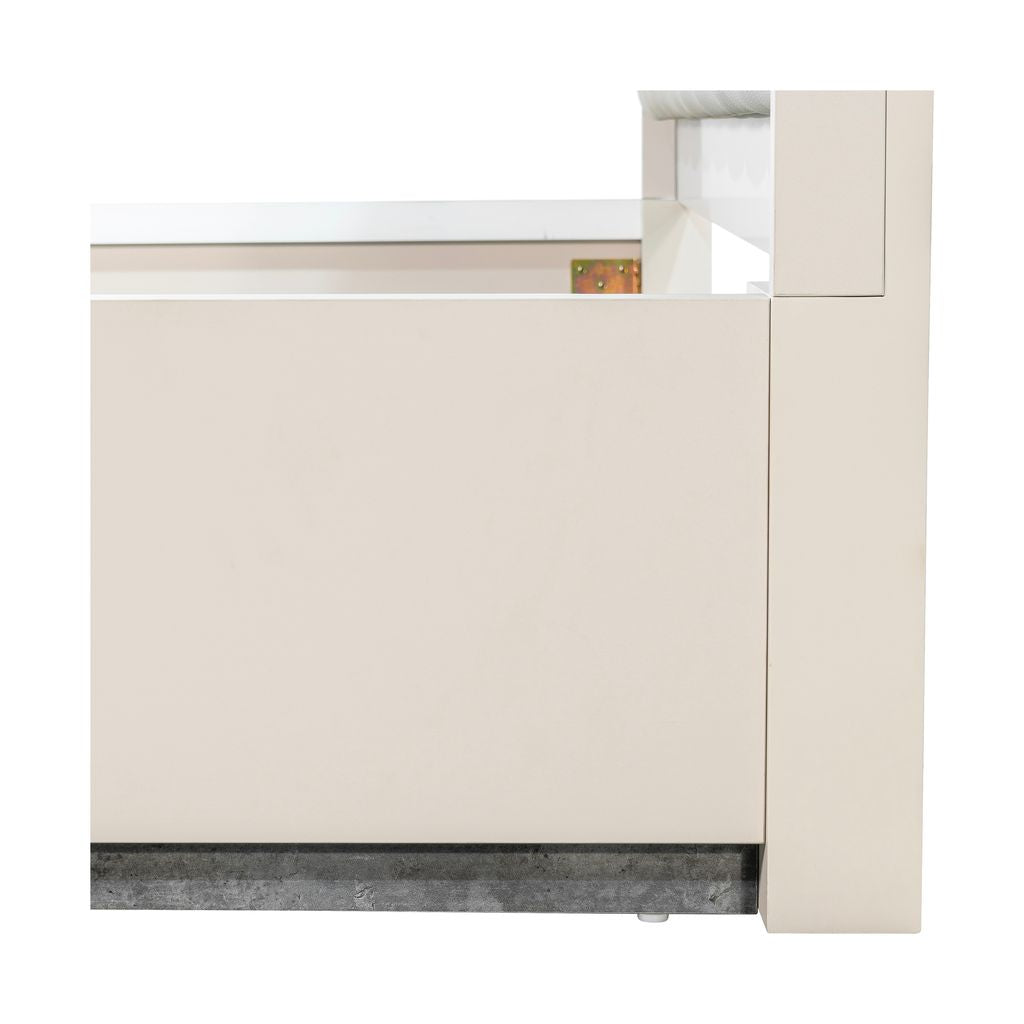 Michael Amini Pavira Bed with LED Lights - Stone