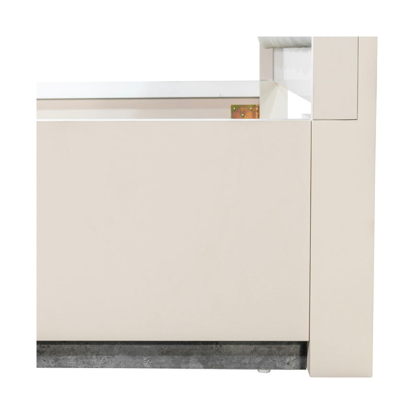 Michael Amini Pavira Bed with LED Lights - Stone