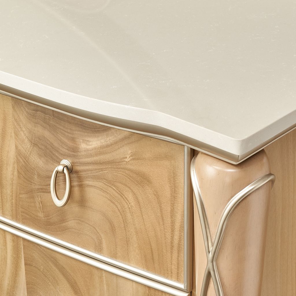 Michael Amini Villa Cherie Dresser and Mirror