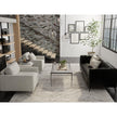 Feizy Vancouver 39NPF Modern Geometric Rug in Ivory/Tan/Brown