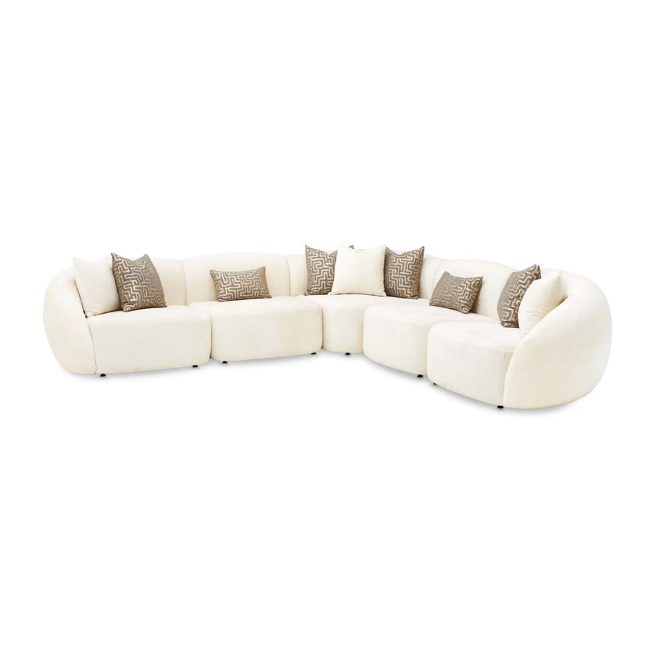 Michael Amini Le Montreaux 5-Piece Modular Sectional - Gardenia