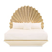 Michael Amini Fantosini King Fan Bed - Gold Leaf