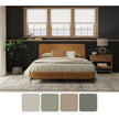 Feizy Eden 39QWF Modern Abstract Rug in Ivory/Gray/Green