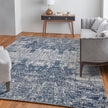 Feizy Eastfield 69AEF Modern Abstract in Blue/Ivory