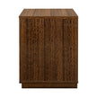 Michael Amini Kayner 1-Drawer Nightstand with LED Lights - Charcoal