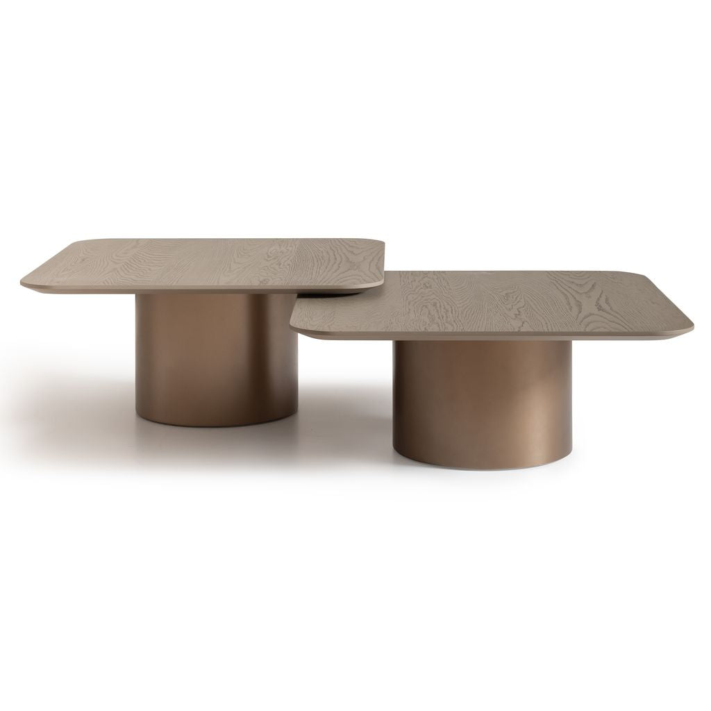 Michael Amini Canberra Short Cocktail Table - Light Ash