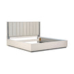Michael Amini Pavira Bed with LED Lights - Stone