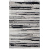 Feizy Micah 3049F Modern Abstract Rug in Silver/Gray/Black