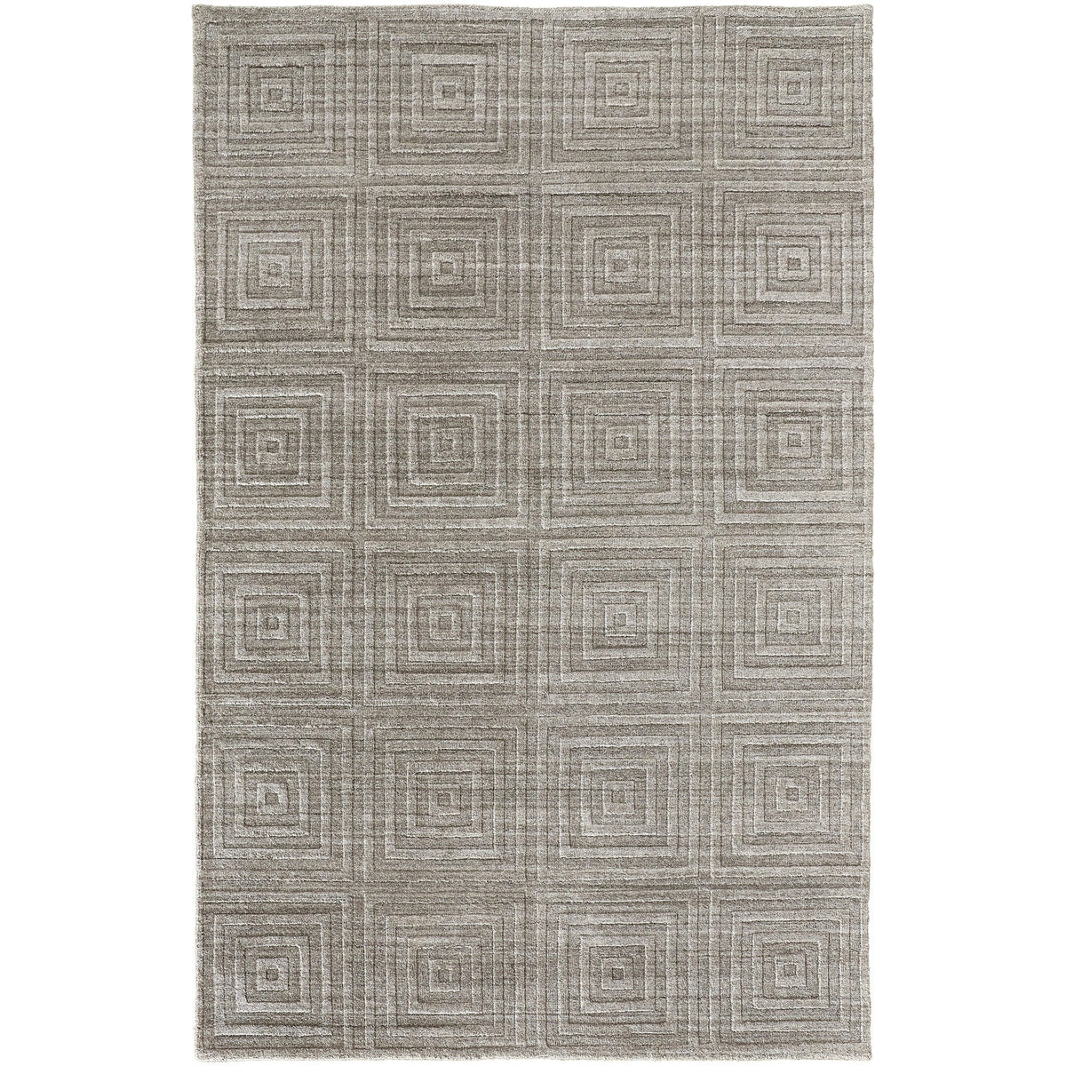 Feizy Redford 8670F Transitional Solid in Gray/Silver