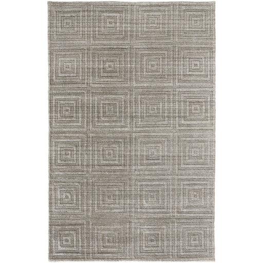 Feizy Redford 8670F Transitional Solid in Gray/Silver