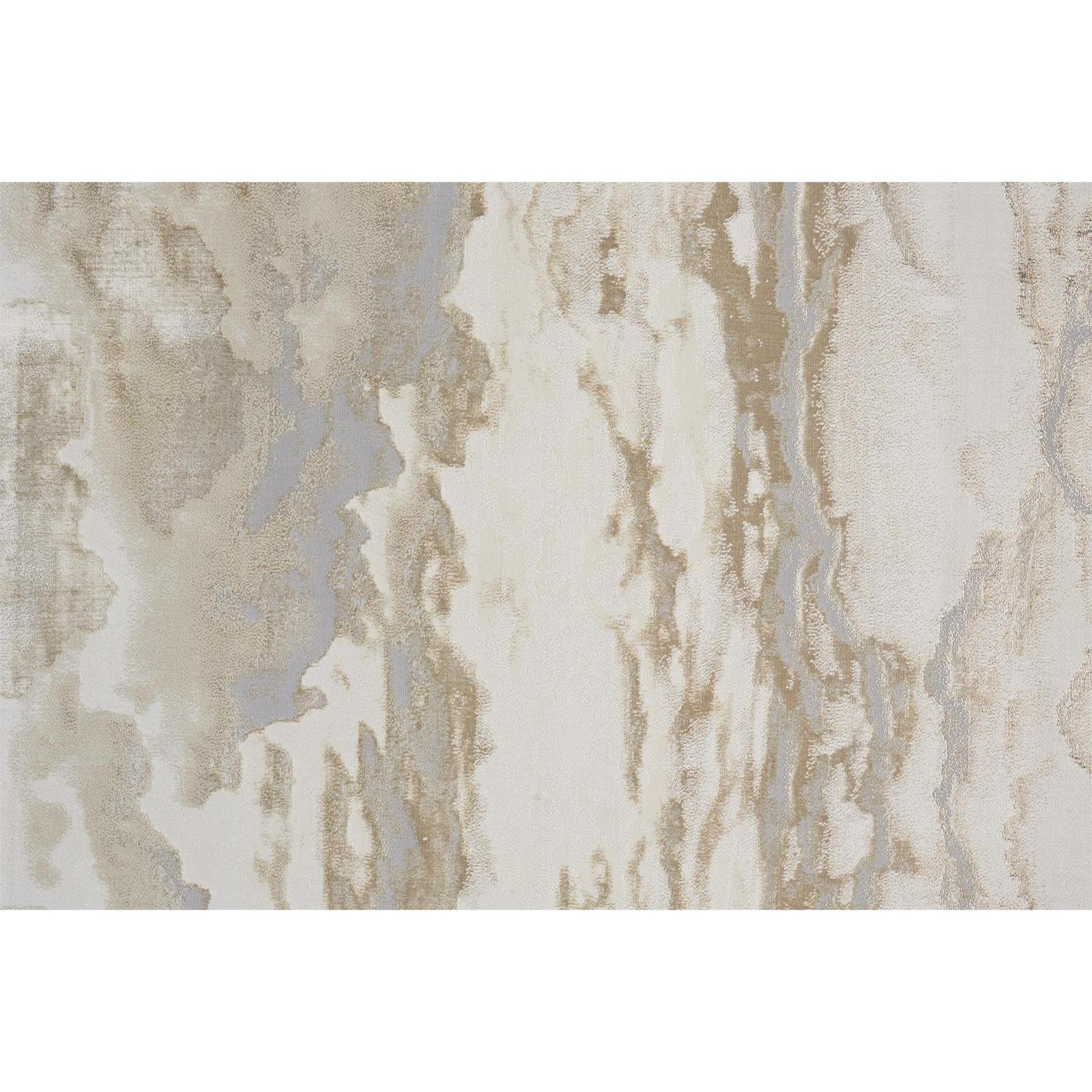 Feizy Aura 3727F Modern Abstract Rug in Ivory/Tan/Gray