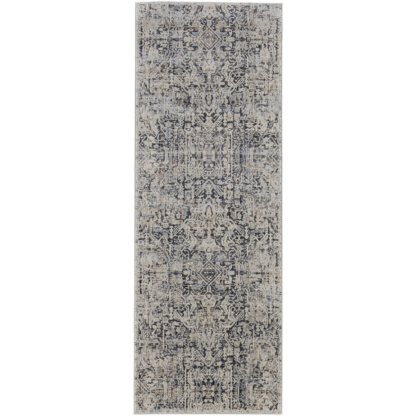 Feizy Kaia 39HUF Transitional Distressed in Ivory/Gray/Taupe