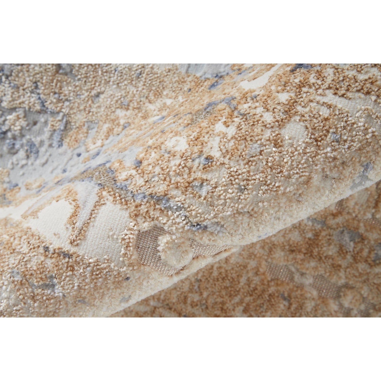 Feizy Laina 39G9F Transitional Gradient & Ombre in Tan/Brown/Blue