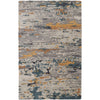 Feizy Everley 8644F Modern Abstract in Gray/Yellow/Blue