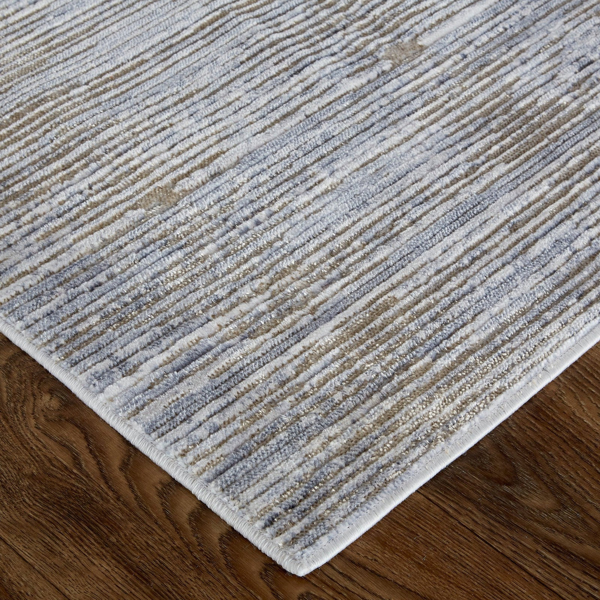 Feizy Laina 39GAF Transitional Distressed in Taupe/Silver/Tan