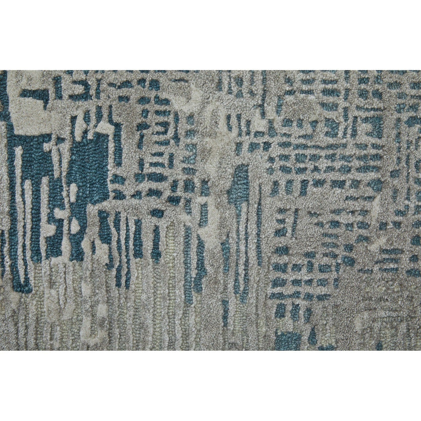 Feizy Zarah 8917F Modern Abstract Rug in Gray/Taupe/Blue