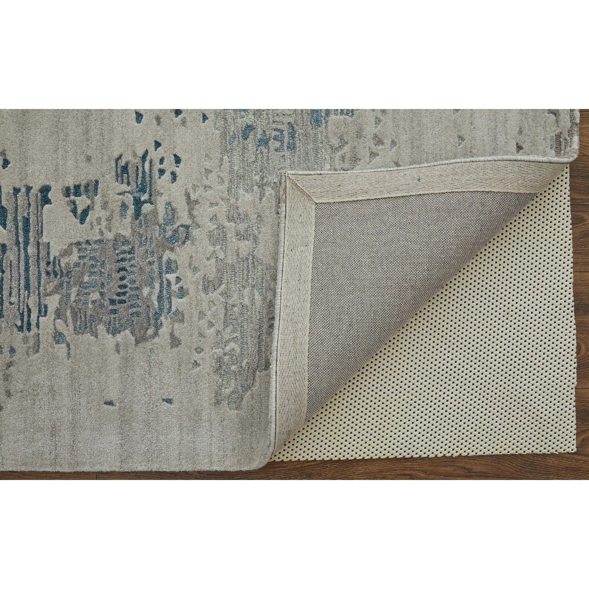 Feizy Zarah 8917F Modern Abstract Rug in Gray/Taupe/Blue